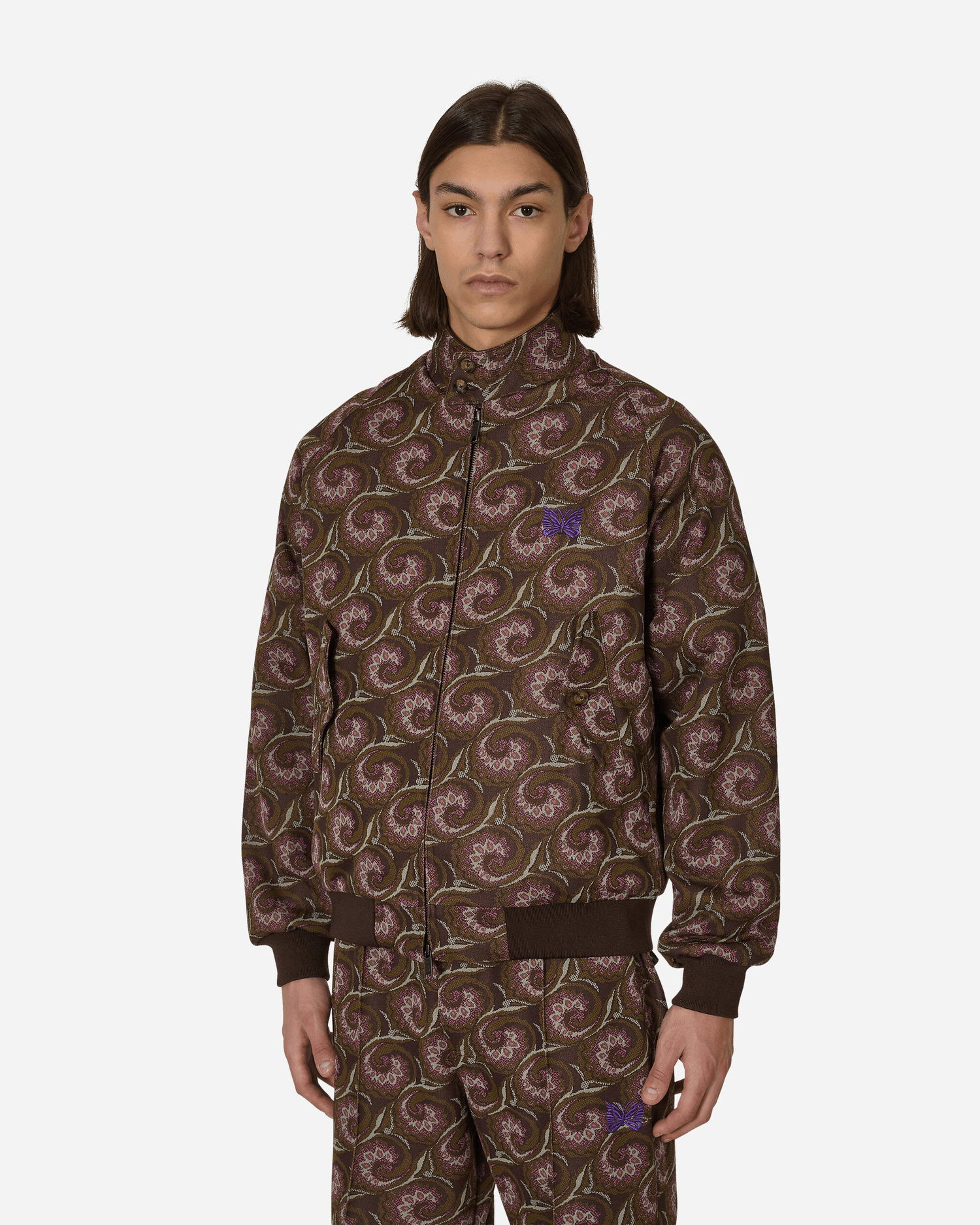 Яке Baracuta Brown Jacquard G9 Zip-Up Jacket Кафяво | BRCPS0961 700, 0