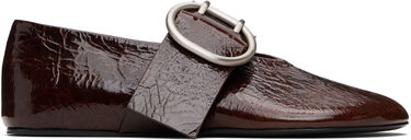 Кецове и обувки Jil Sander Jil Sander Crackled Ballerina Flats Кафяво | J15WZ0031_P8297, 0
