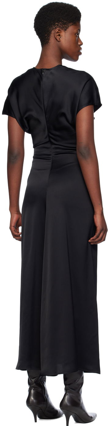 Pокля TOTEME TOTEME Slouch Waist Maxi Dress Черно | 241-WRD1103-FB0020, 2