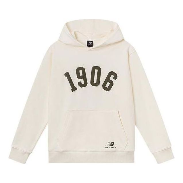 Суитчър New Balance Print Sweatshirt Hoodie Бяло | AMT23333-CIC