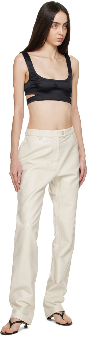 Потник Courrèges Courrèges Cutout Tank Top Черно | 322CBR014AC0017, 3