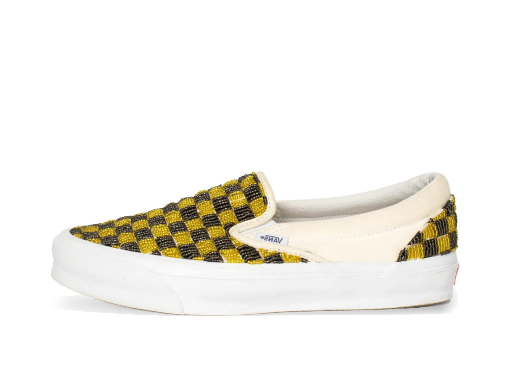 Кецове и обувки Vans Classic Slip-On LX One Block Down Caution Бежово | OBD-0011YELLOW