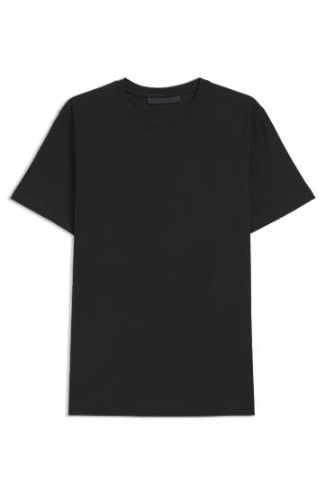 Тениска BOSS BECKHAM x BOSS Mercerised Cotton T-Shirt Черно | 50549230