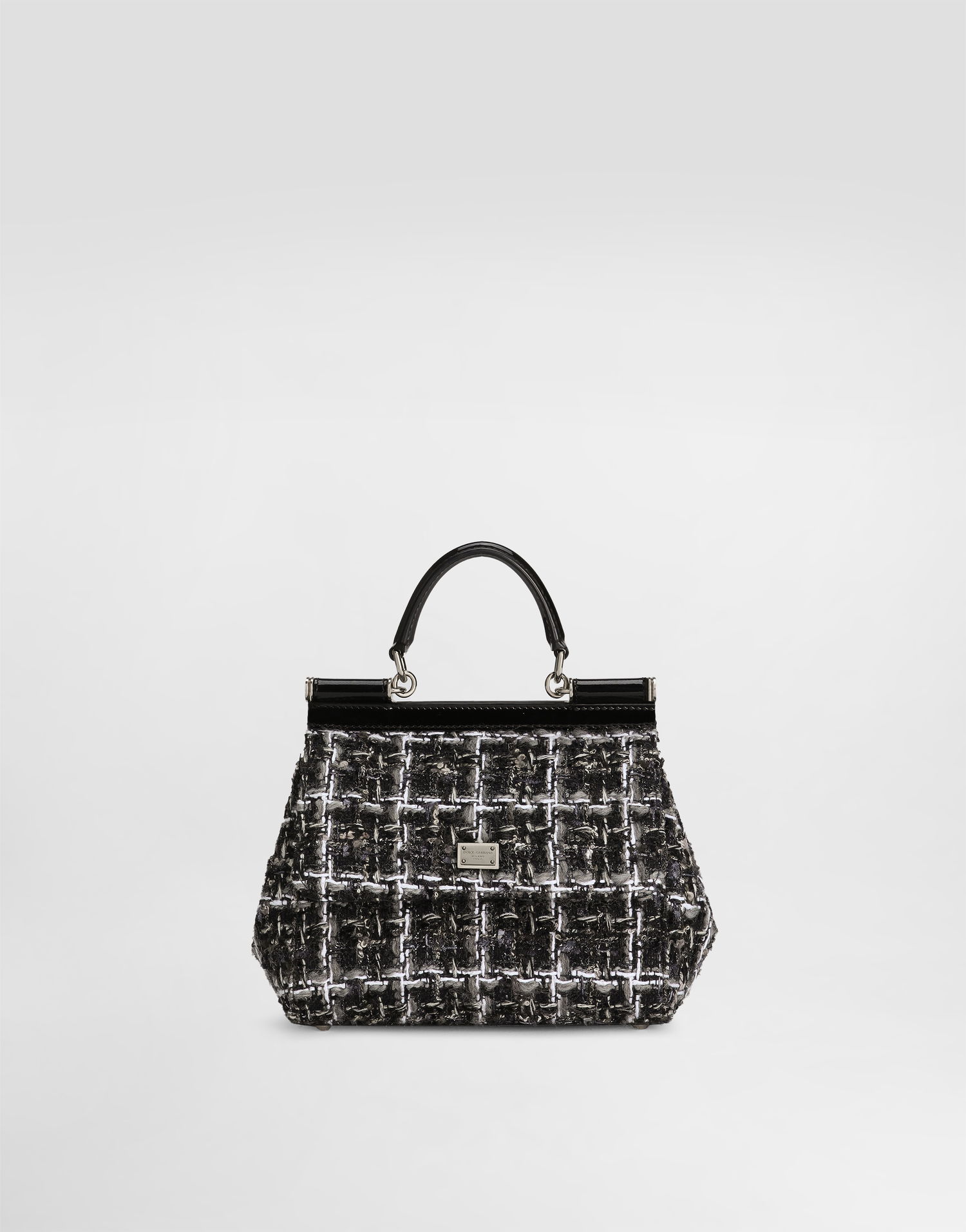 Дамска чанта Dolce & Gabbana Dolce & Gabbana Sicily Medium Handbag Черно | BB6003B6M328B956, 0