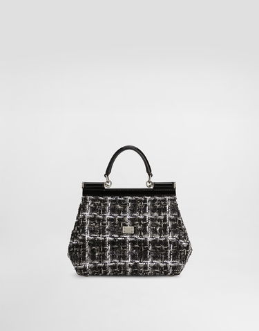 Дамска чанта Dolce & Gabbana Dolce & Gabbana Sicily Medium Handbag Черно | BB6003B6M328B956, 0