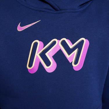 Суитчър Nike Kylian Mbappé Club Fleece Hoodie Тъмно синьо | HQ3685-492, 4