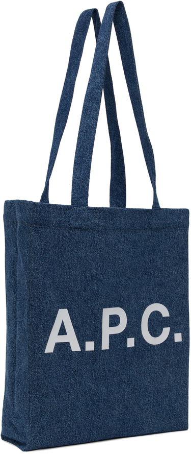 Голяма пазарска чанта A.P.C. A.P.C. Lou Denim Tote Bag Синьо | COETK-M61442, 1