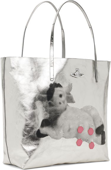 Голяма пазарска чанта Vivienne Westwood Vivienne Westwood Studio Shopper Tote Металик | 4205007OU-L00AF-, 1