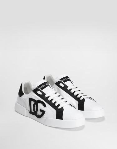Кецове и обувки Dolce & Gabbana Portofino Light Strobel Canvas and Calfskin Бяло | CS2343AE6298T908, 1