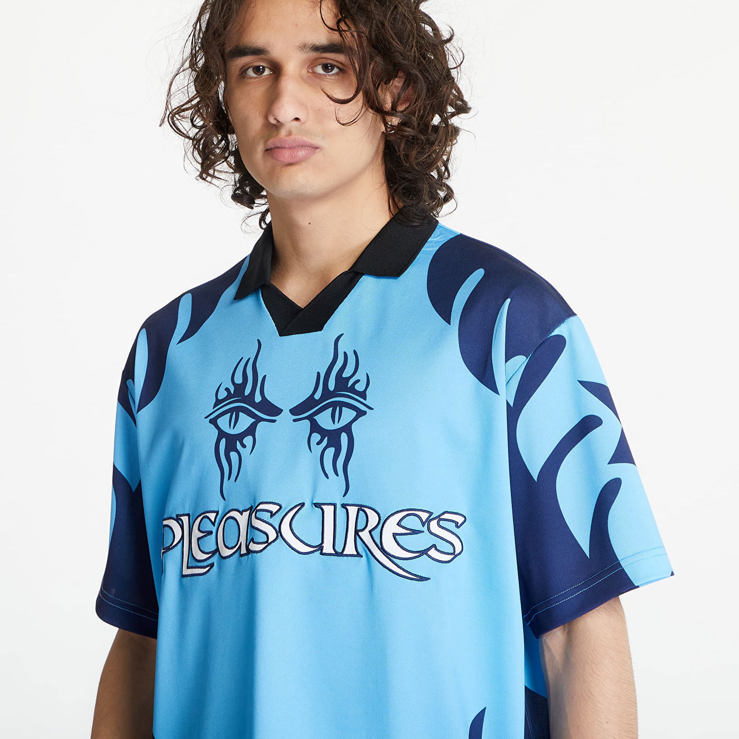 Фланелка Pleasures Afterlife Soccer Jersey Blue Синьо | P24SU013 BLUE, 1