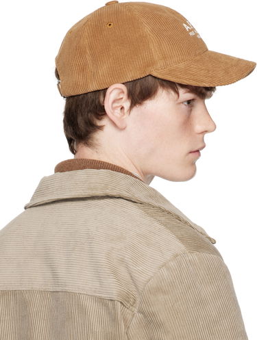 Шапка с козирка A.P.C. A.P.C. Charlie 'Rue Madame' Corduroy Baseball Cap Бежово | COHBB-M24163, 4