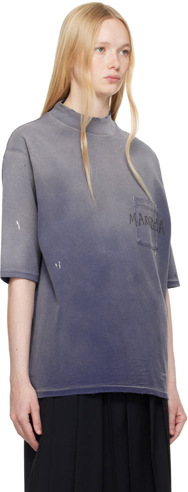 Тениска Maison Margiela Maison Margiela Graffiti Logo T-Shirt Синьо | S50GC0714 S24567, 1