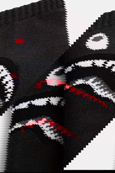 Чорапи BAPE A BATHING APE Shark Socks Сиво | 001SOK801002M BLK, 2
