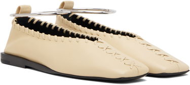 Кецове и обувки Jil Sander Jil Sander Ring Ballerina Flats Бежово | J15WZ0009_P4864, 3