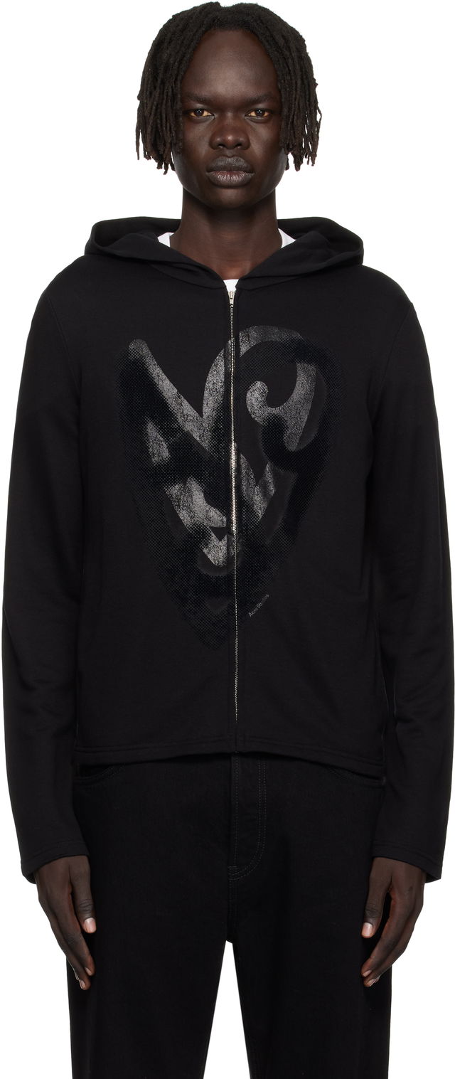 Acne Studios Heart Logo Zip Hoodie