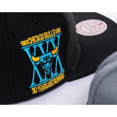 Шапка с козирка Mitchell & Ness NBA Core Xi Snapback Chicago Bulls Black Черно | HHSS6751-CBUYYPPPBLCK, 6