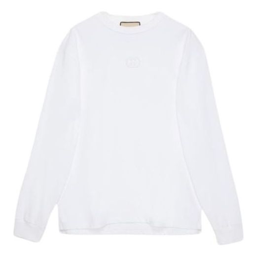 Пуловер Gucci Long Sleeve Jersey T-Shirt Бяло | 774578-XJGA9-9692