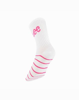 Чорапи Lee Lee 3 Pack Stripes Sport Socks Бяло | 112370753, 1