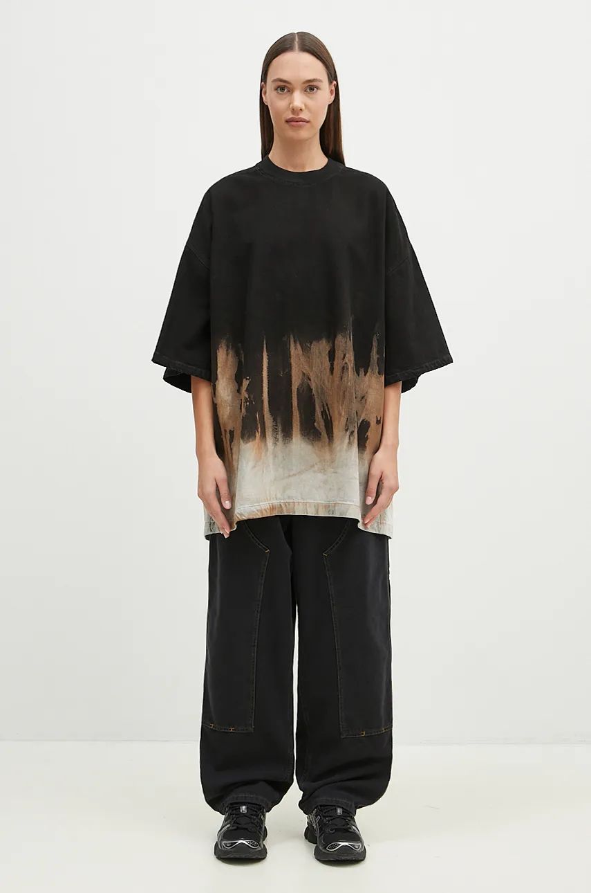 Тениска Rick Owens Tommy T Graphic T-Shirt Черно | DS02D2203.BSUN, 0