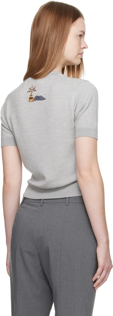 Пуловер KENZO Kenzo Paris Beaded Wool Sweater Сиво | FF62TO6063CU, 2