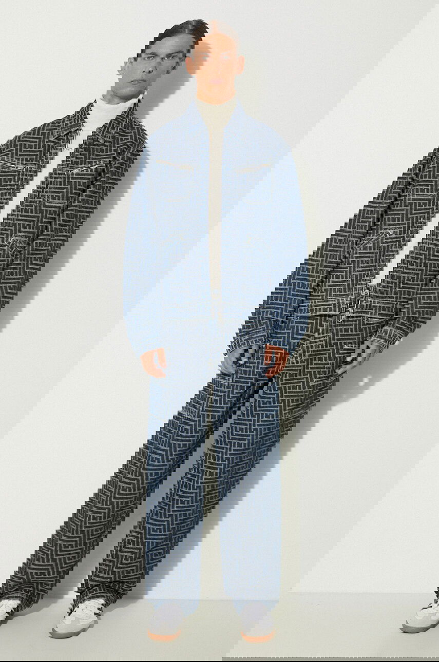 Яке KENZO Transitional Oversize Trucker Weave Denim Jacket Многоцветен | FE65DV3106J2.DD, 1