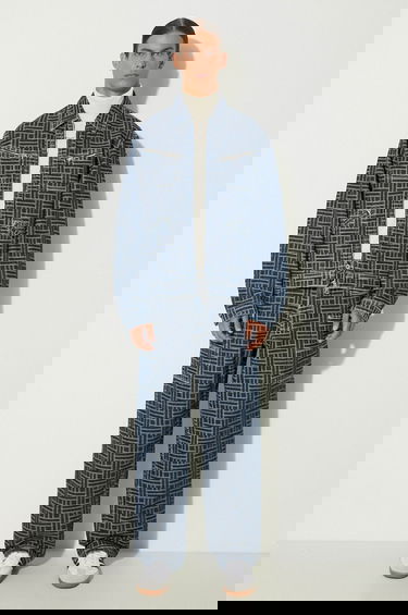 Яке KENZO Transitional Oversize Trucker Weave Denim Jacket Многоцветен | FE65DV3106J2.DD, 1