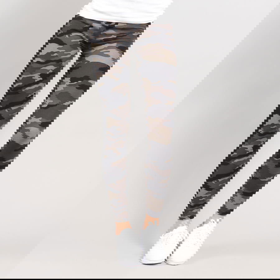 Панталони и дънки Urban Classics Ladies Camo Stripe Leggings Сиво | TB1530 Grey, 0