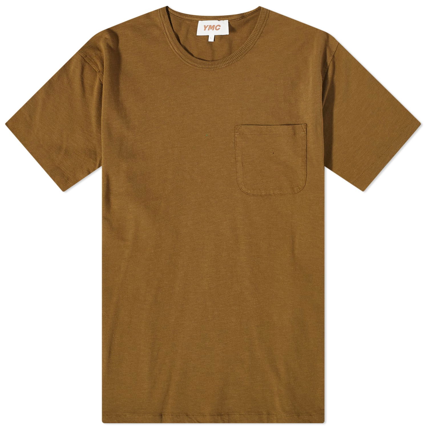 Тениска YMC YMC Wild Ones Pocket T-Shirt, Size Large Кафяво | P6AZG-30-OLIVE, 1