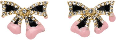 Обеци Ottolinger Ottolinger Bow Crystal Drop Earrings Розово | 2225150304, 0