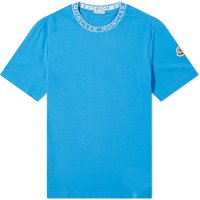 Тениска Moncler Collar Logo T-Shirt Синьо | 8C000-24-8390T-72I, 1
