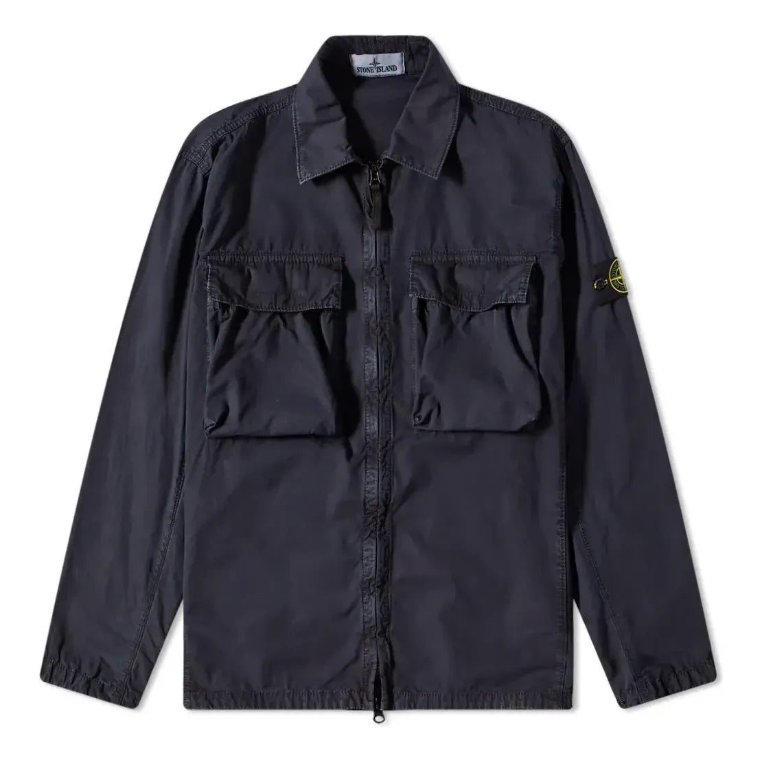 Риза Stone Island Brushed Cotton Shirt Jacket Синьо | 7615114WN-V0120, 0