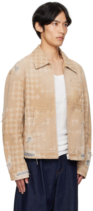 Яке AMIRI AMIRI Repair Work Denim Jacket Синьо | AMDNWJ1014, 4