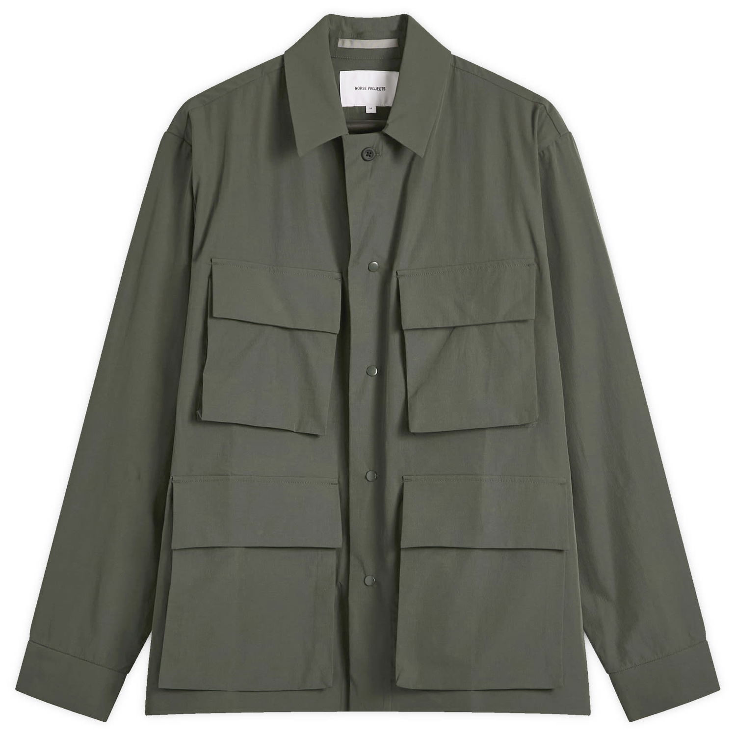 Риза NORSE PROJECTS Mads Travel Light Overshirt, Size Large Зелено | N50-0269-8131, 1
