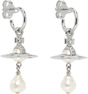 Обеци Vivienne Westwood Vivienne Westwood Aleksa Pearl Drop Earrings Металик | 6202016M-02P543-, 1