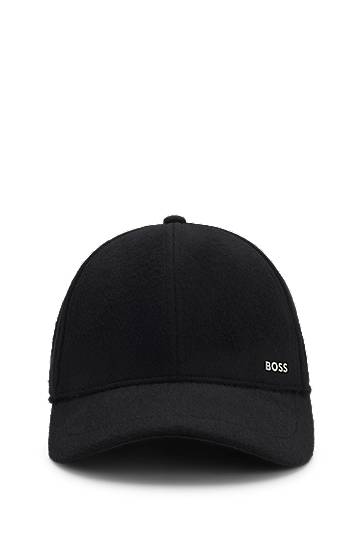 Wool-silk cap with twill lining