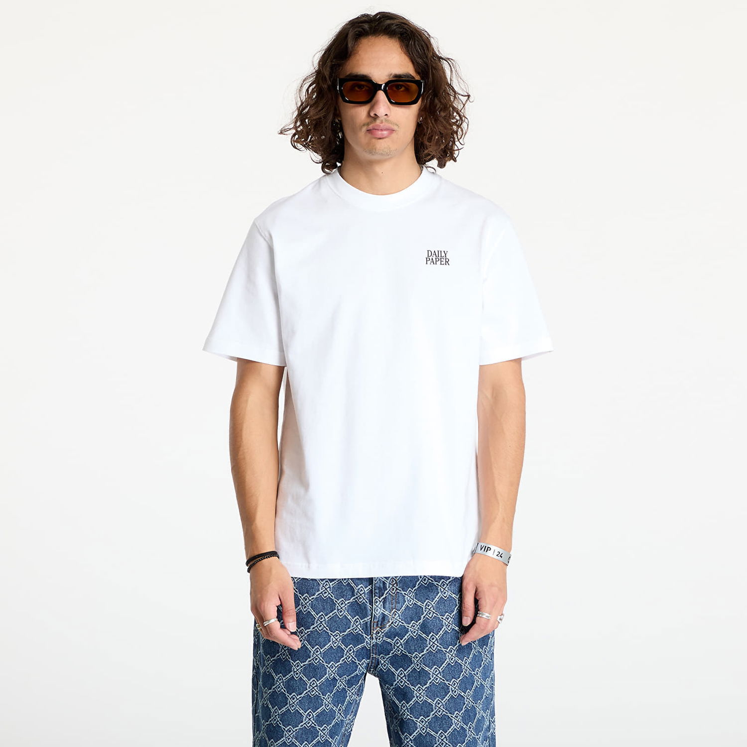 Тениска DAILY PAPER Smoothie Ss T Shirt White Бяло | 2421046, 0