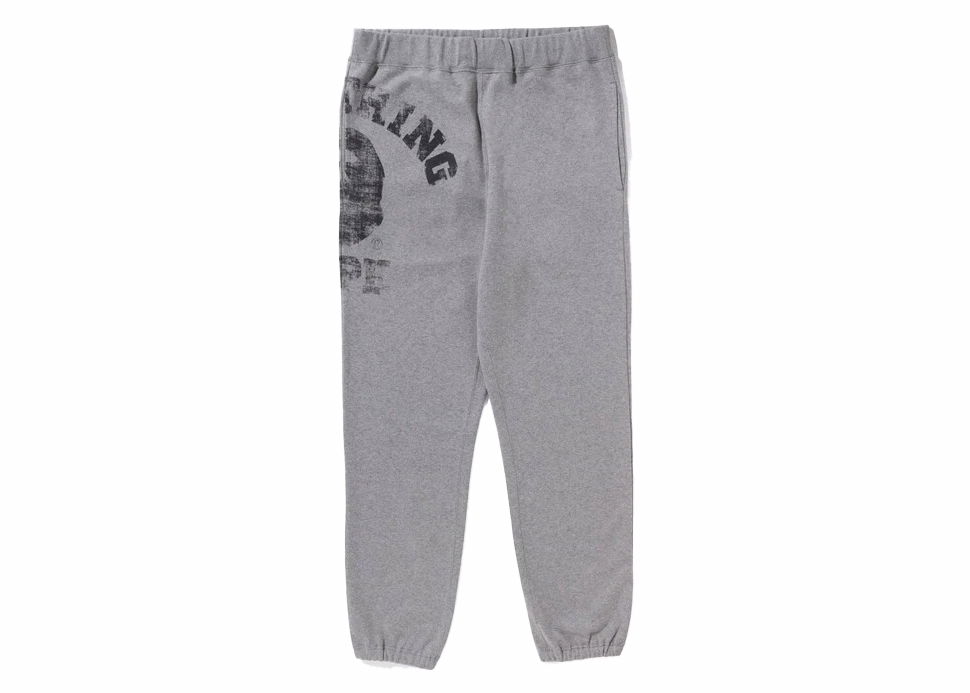 Спортни панталони BAPE BAPE Big College Sweat Pants Gray Сиво | 1J80-152-001, 0