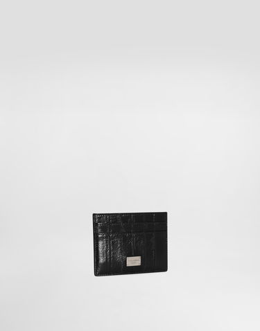 Портфейл Dolce & Gabbana Dolce & Gabbana Eel Skin Card Holder Черно | BP0330A8M2480999, 1