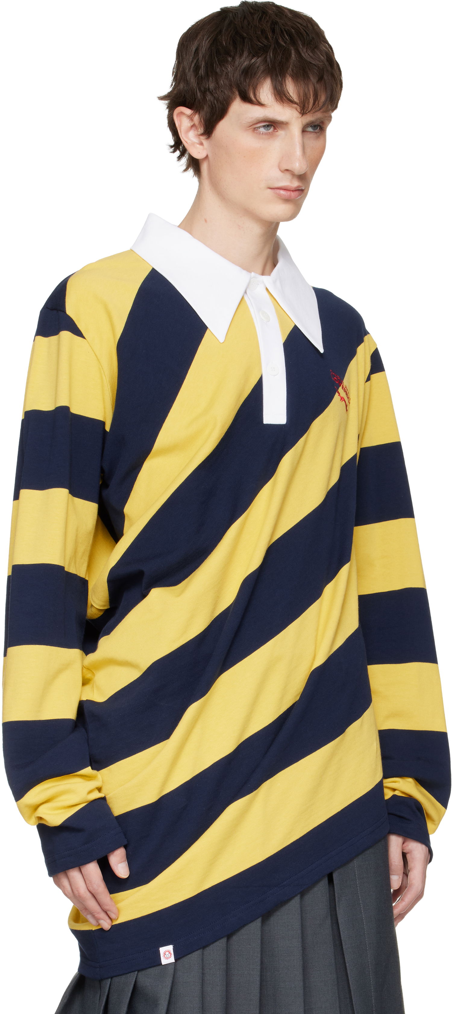 Поло тениска Charles Jeffrey Loverboy Charles Jeffrey LOVERBOY Topsy Turvy Long-Sleeve Striped Polo Многоцветен | 052081601, 1