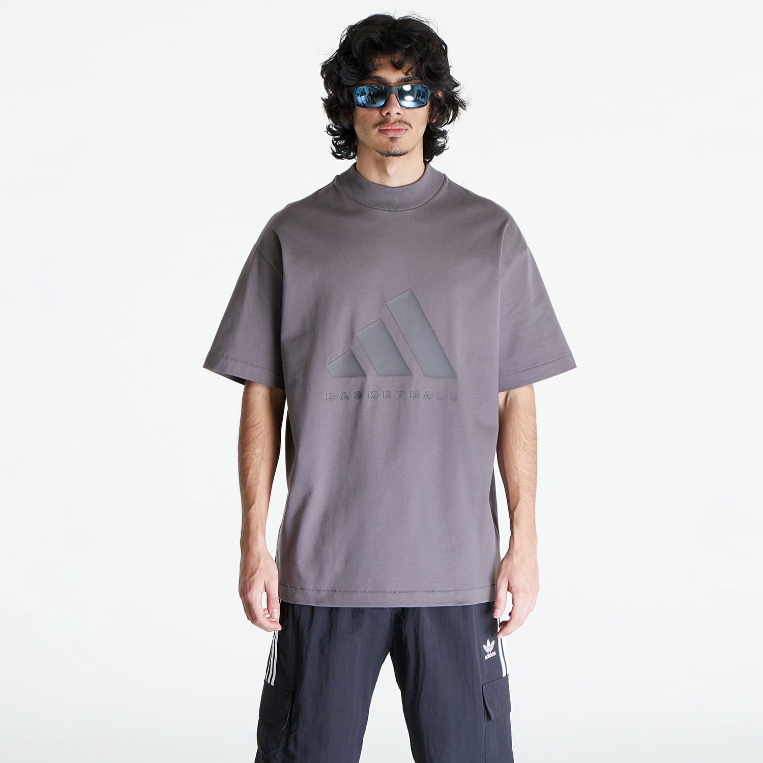 Тениска adidas Performance Basketball Tee UNISEX Сиво | IX1970, 0