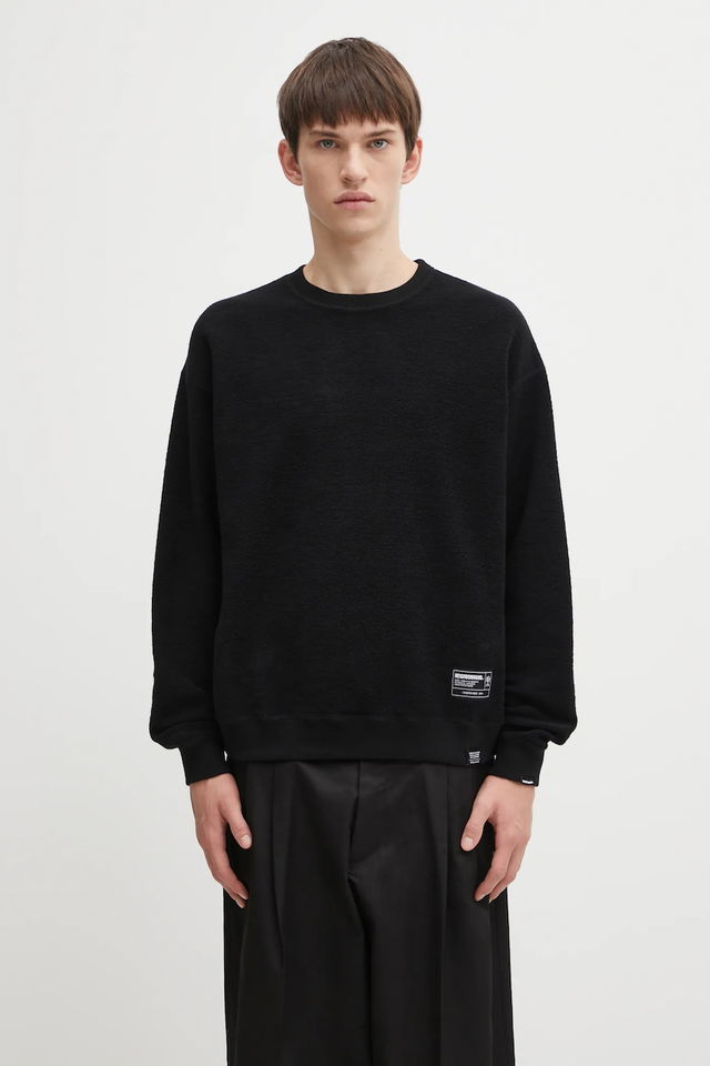 Textured Reversible Crewneck Sweatshirt