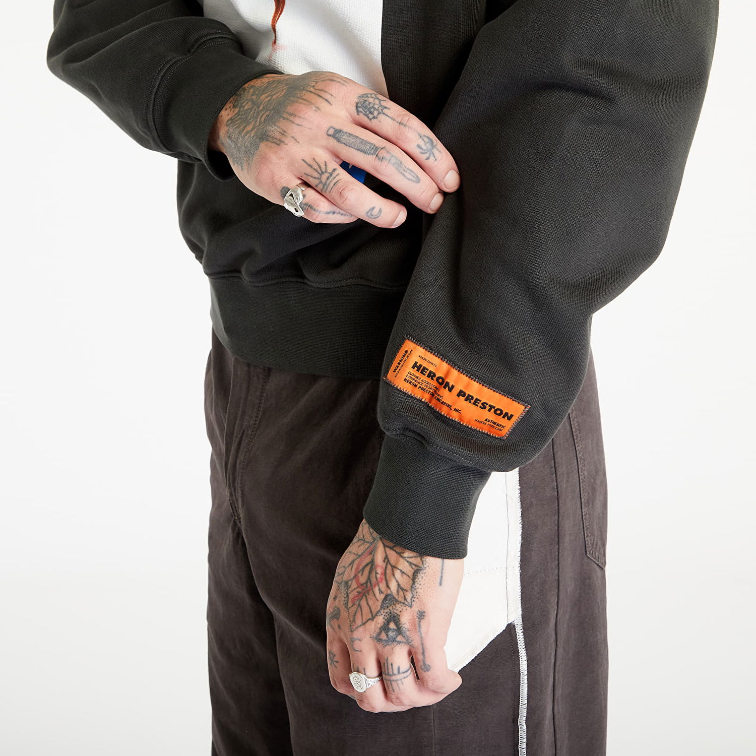 Суитчър HERON PRESTON Heron Sweatshirt Сиво | HMBA020F23JER0041046, 1
