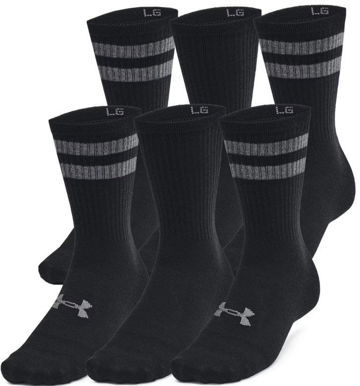 Чорапи Under Armour 6 Pack Essential Crew Socks Черно | 1387058-001, 0