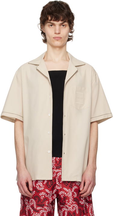 Риза LANVIN Lanvin Fluid Bowling Shirt Бежово | RM-SI0119-6037-P25, 0