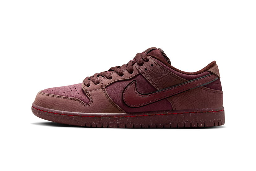 Скеитбординг Nike SB Dunk Low City Of Love Pack "Burgundy Crush" Бургунди | FN0619-600