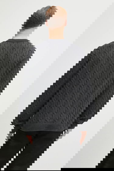 Пуловер Carhartt WIP Carter Cable Knit Cotton Sweater Сиво | I035179.89GD, 2