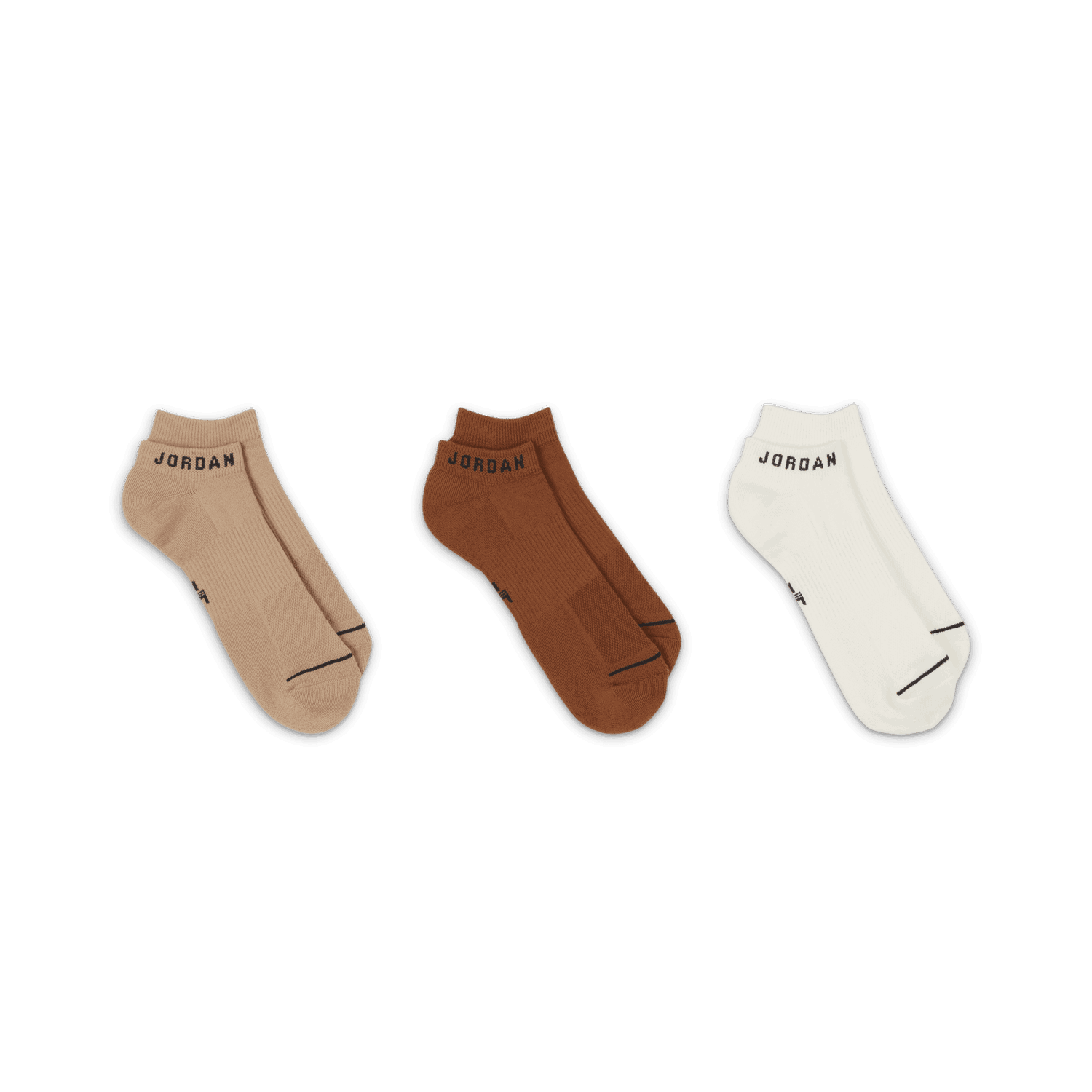 Чорапи Jordan Everyday No-Show Socks (3 Pairs) Бежово | DX9656-910, 1