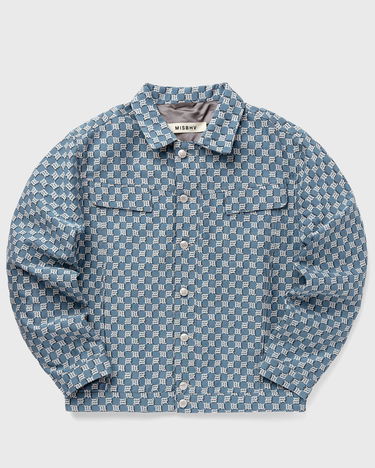Яке MISBHV Jacquard Monogram Canvas Trucker Jacket Синьо | 230M401, 3