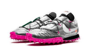 Кецове и обувки Nike Off-White x Waffle Racer "Black Fuchsia" Многоцветен | CD8180-001, 3
