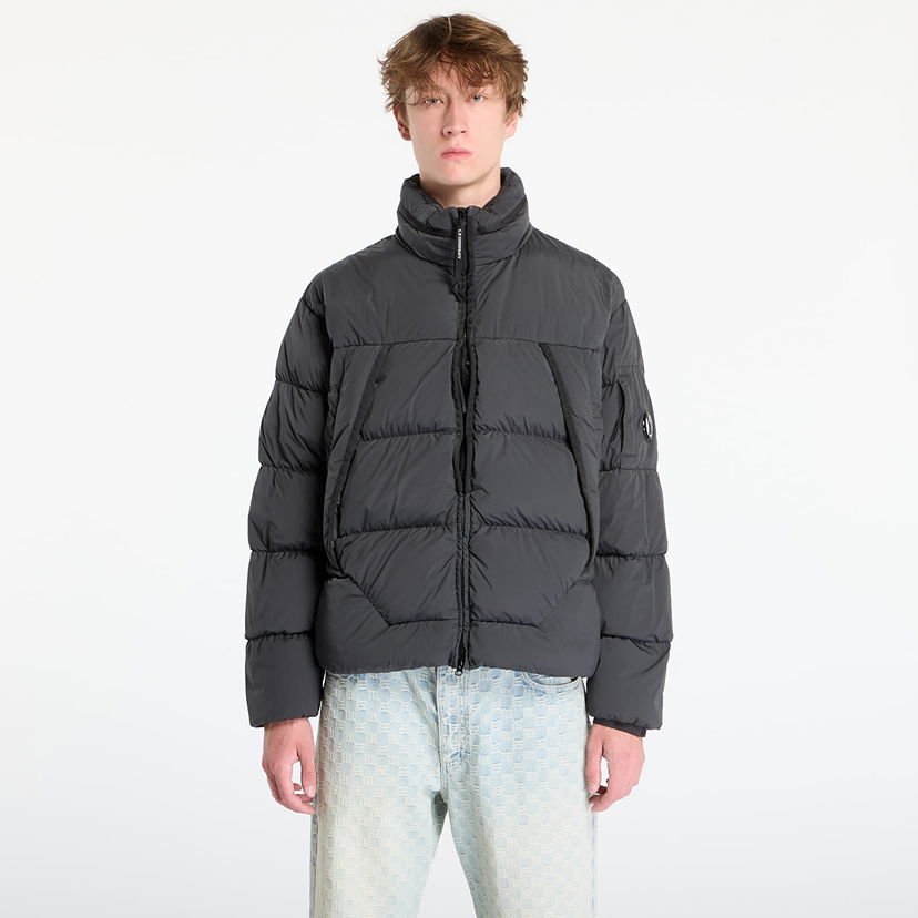Пухо яке C.P. Company Nycra-R Hooded Down Jacket Dark Shadow Grey Сиво | 19CMOW239A005864G-978